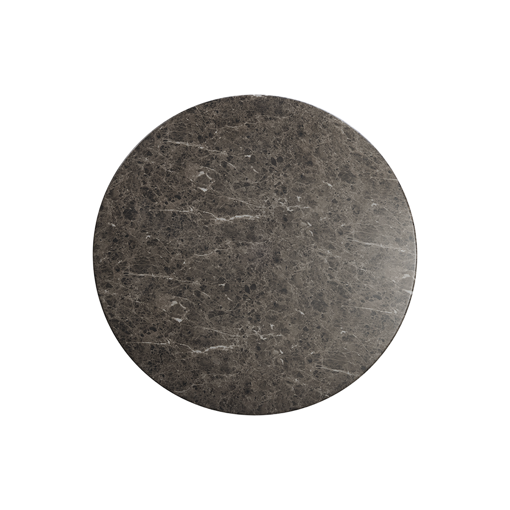 Bloom Round Dining Table Brown Marble