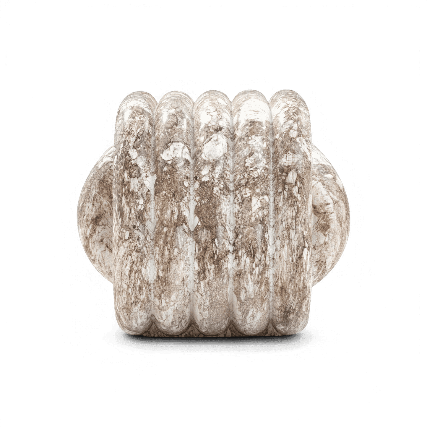 Jasper Knot Faux Marble Indoor / Outdoor Accent Stool