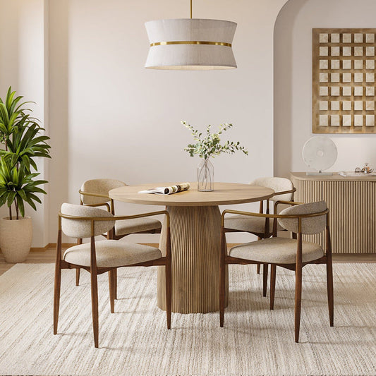 Oxford Round XS Dining Table Greige Oak