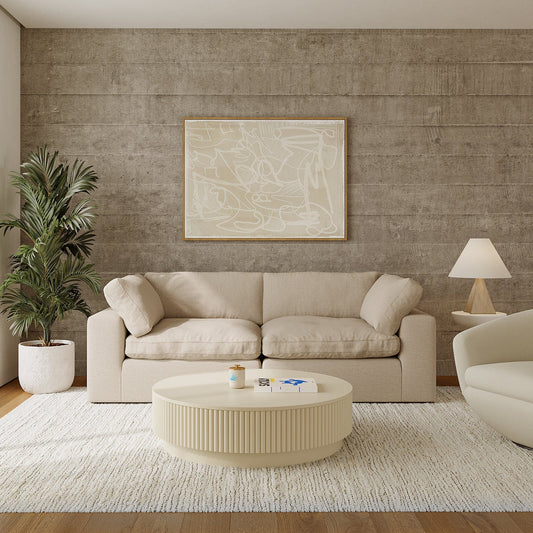 Bloom 3 Seater Sofa Beige