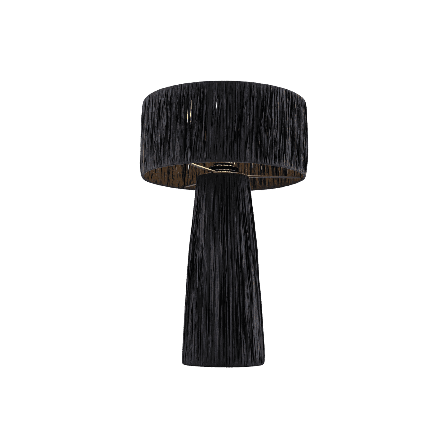 Auric Raffia Black Table Lamp