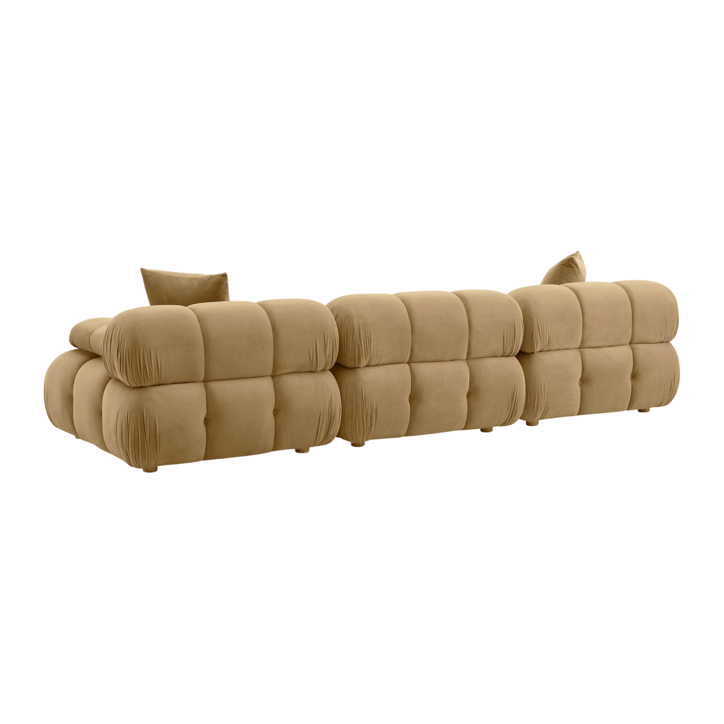 Solace Camel Velvet Modular Sofa