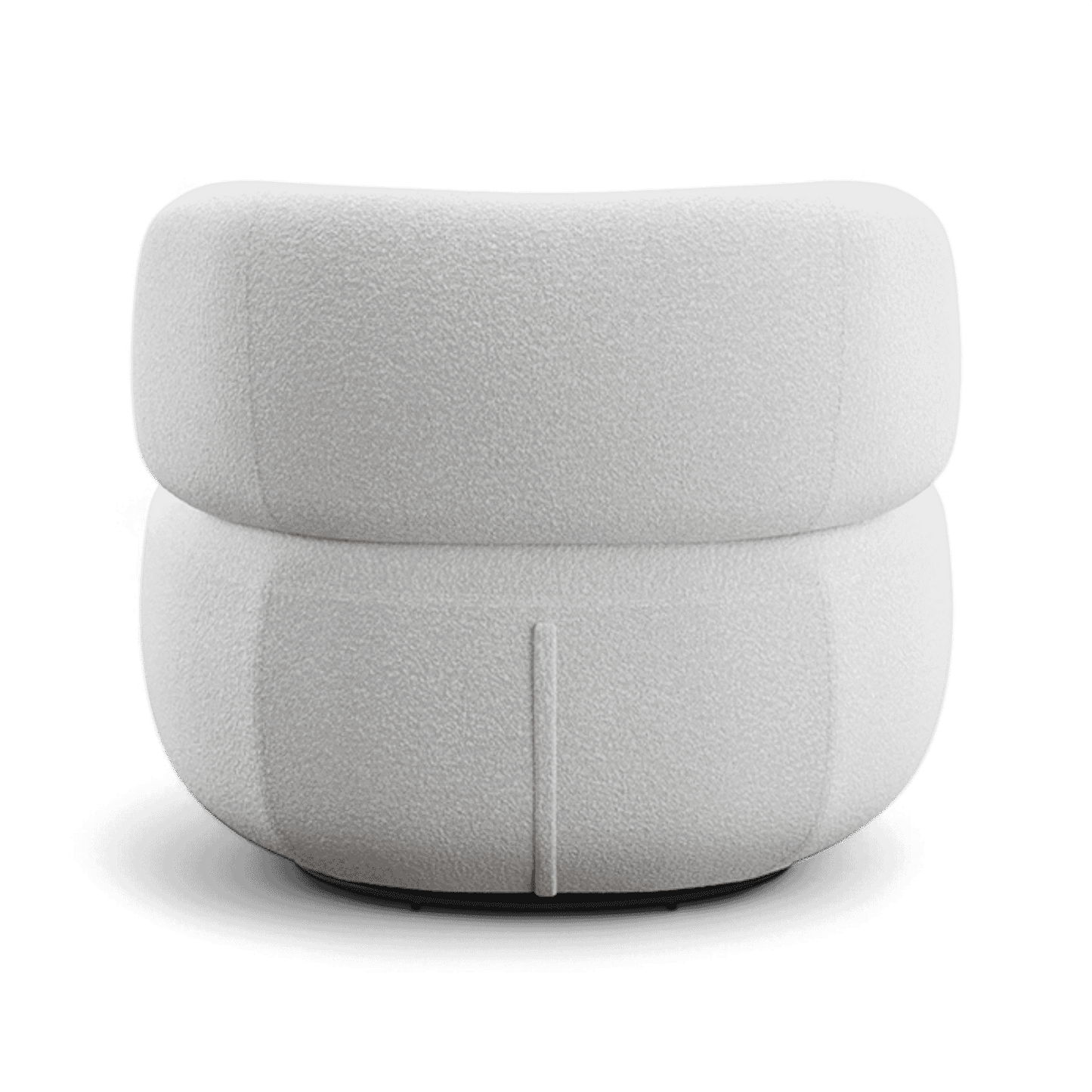 Lilo Swivel Lounge Chair White Boucle