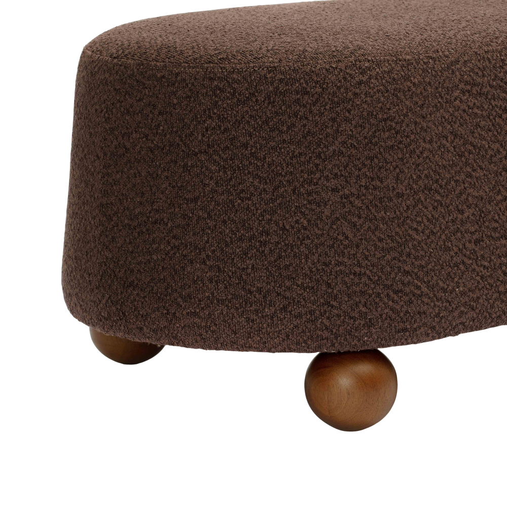 Mell Brown Boucle Bench