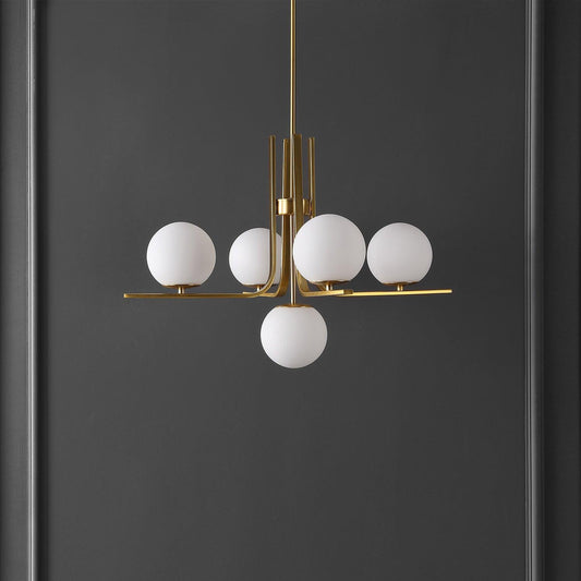 Nebulla Chandelier Brass