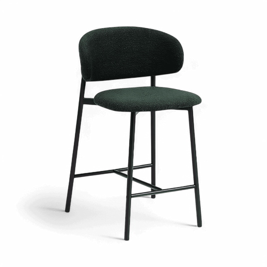 Zoya Counter Stool Green Boucle