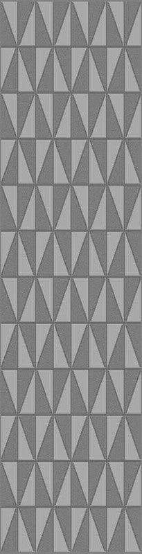 Gray Triangle Pattern Rug