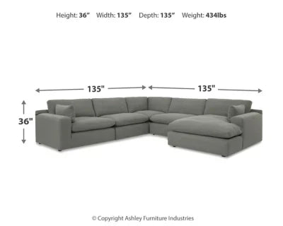 10007S7| Elyza 5-Piece Sectional