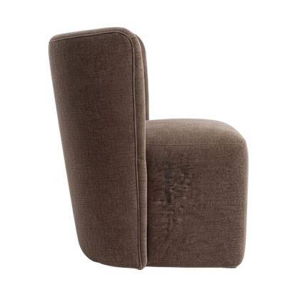 Cocora Dining Chair with Wheels Taupe