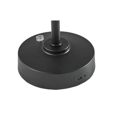 Volta Black Led Cordless Table Lamp