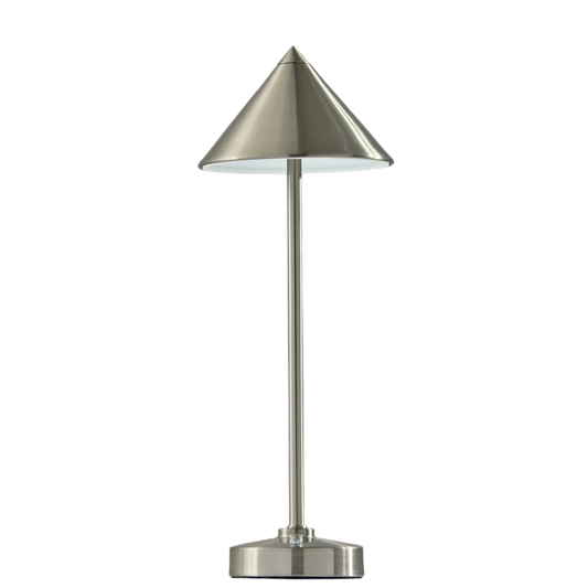 Volta Silver Led Cordless Table Lamp