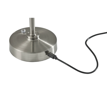 Volta Silver Led Cordless Table Lamp