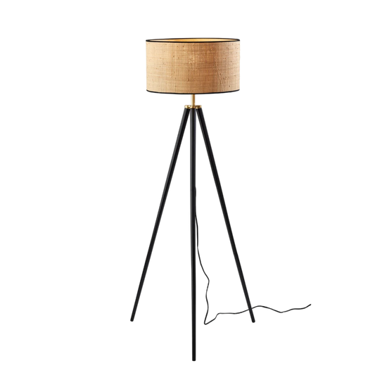 Trestle Black Floor Lamp