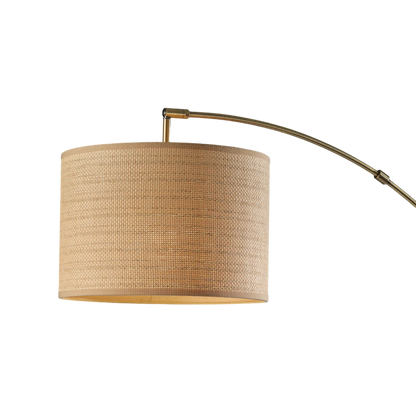 Vista Brass Arc Floor Lamp