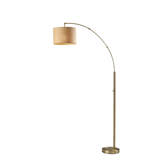 Vista Brass Arc Floor Lamp