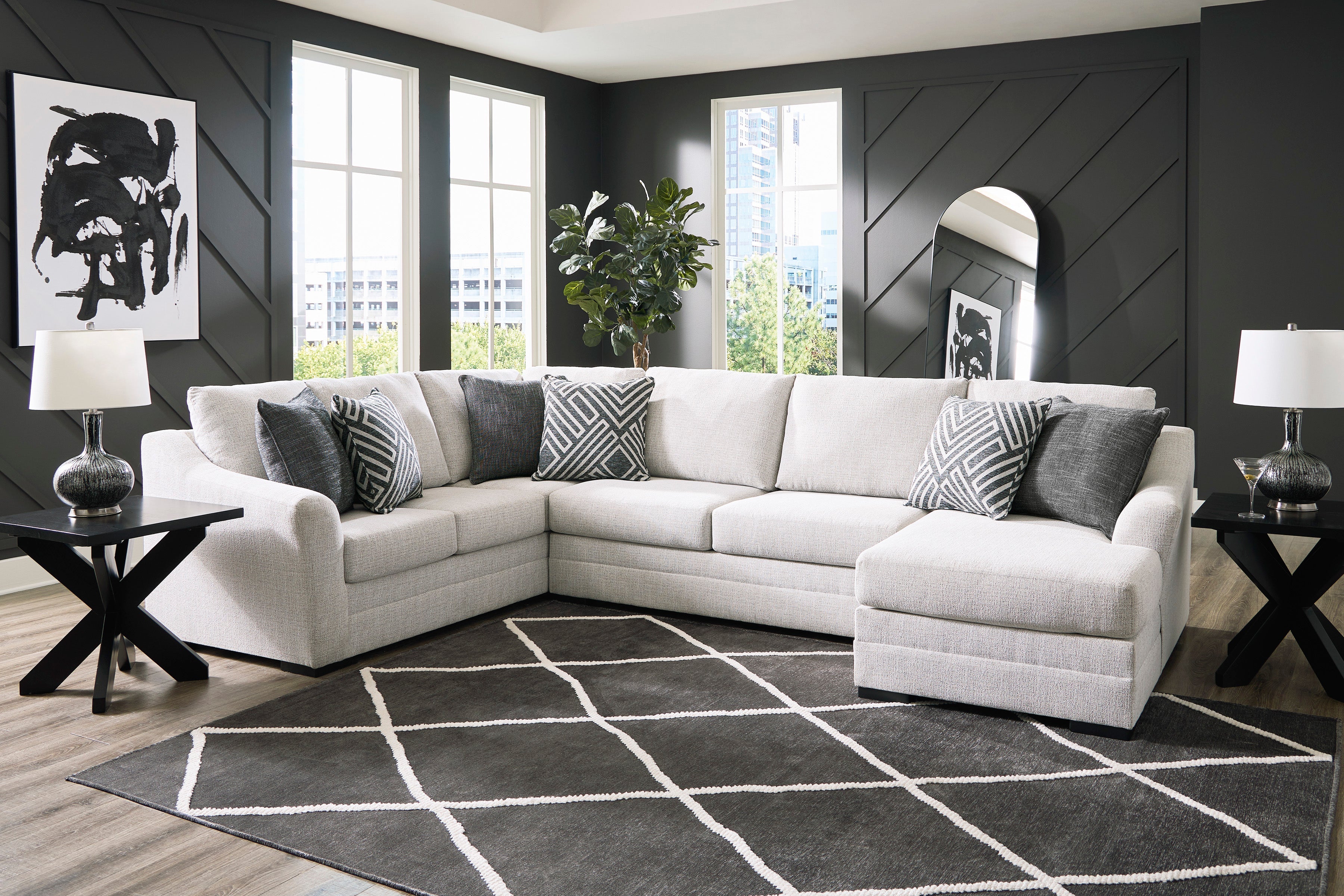 54102S2| Koralynn 3-Piece Sectional with Chaise
