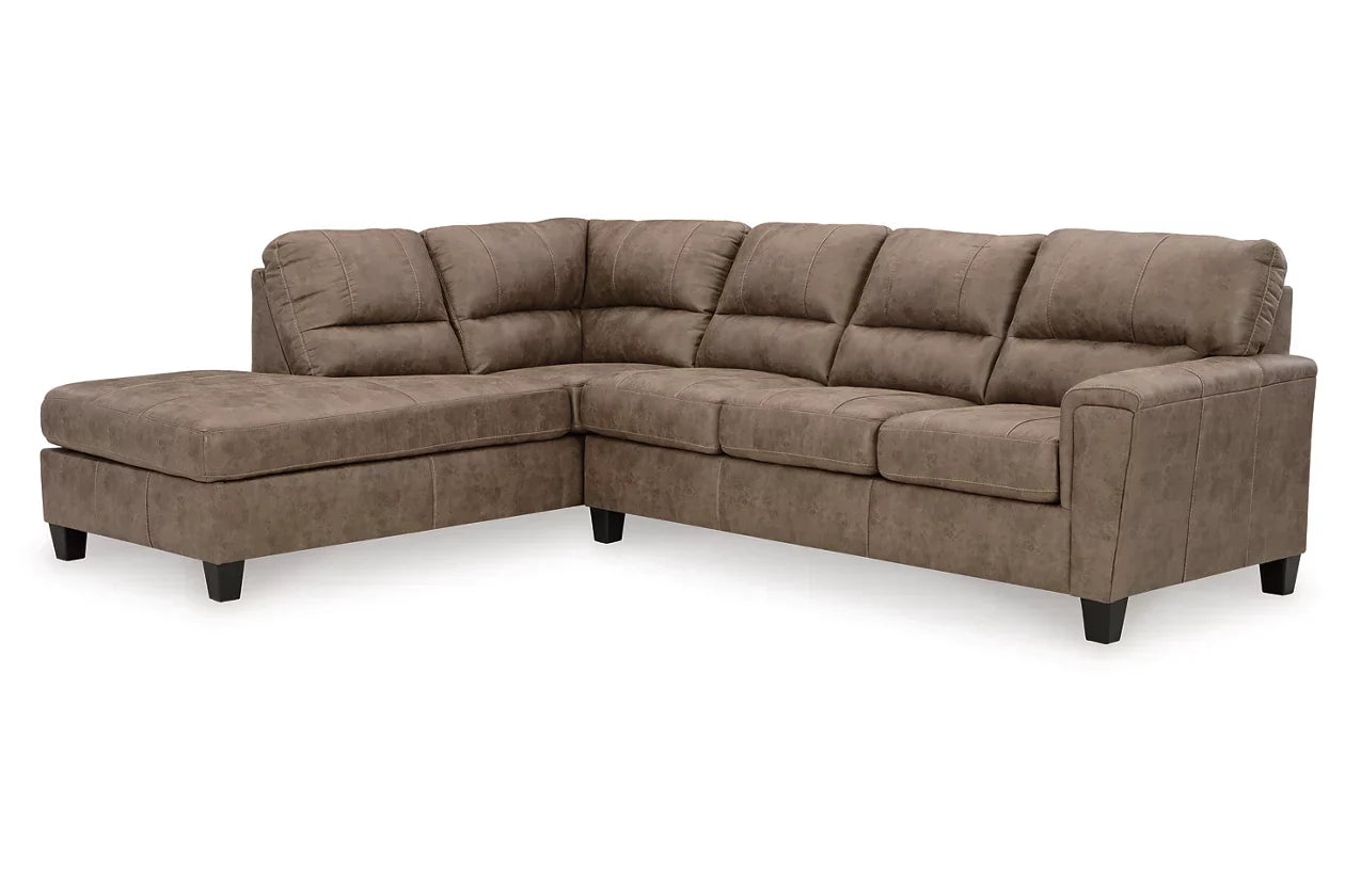94004S3| Navi 2-Piece Sectional Sofa Sleeper Chaise