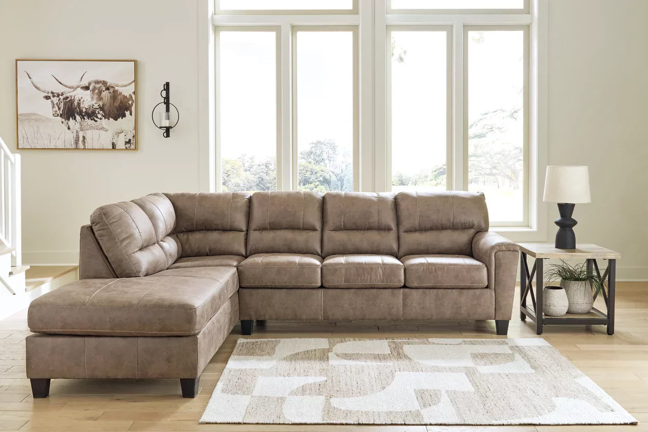 94004S3| Navi 2-Piece Sectional Sofa Sleeper Chaise
