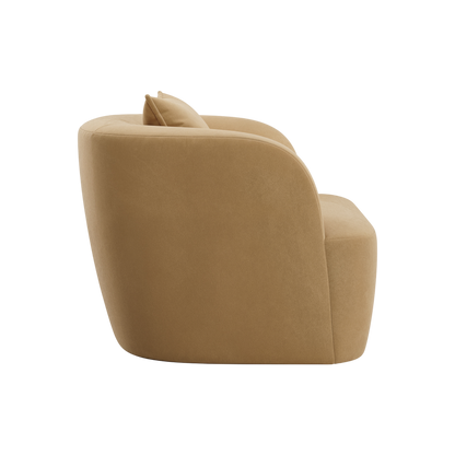 Elora Lounge Chair Camel Velvet