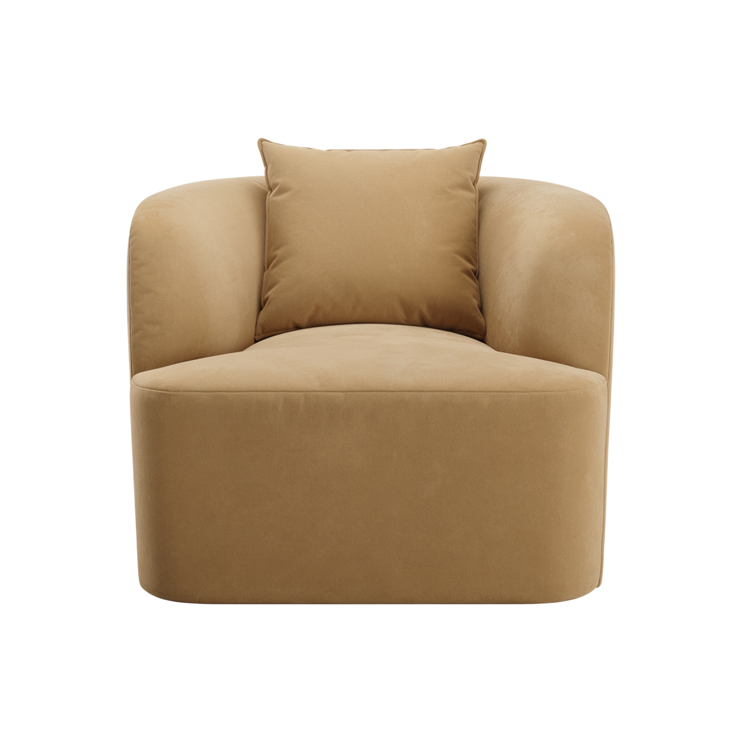 Elora Lounge Chair Camel Velvet