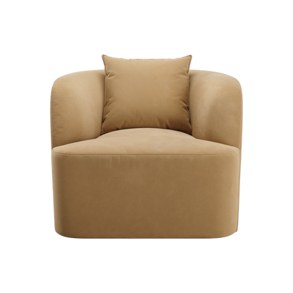 Elora Lounge Chair Camel Velvet