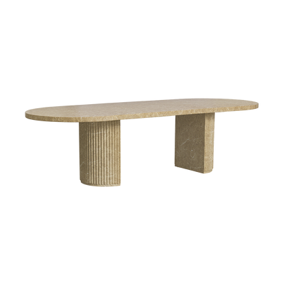Bloom Dining Table Gold Marble