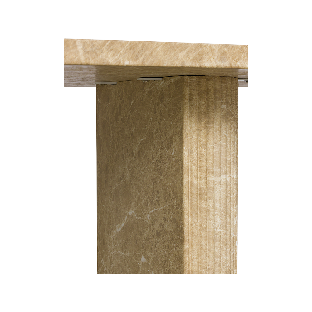 Bloom Dining Table Gold Marble