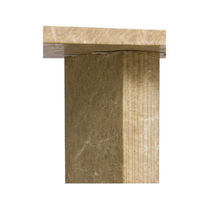 Bloom Dining Table Gold Marble