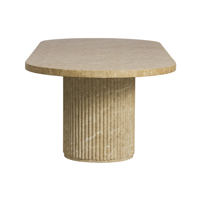 Bloom Dining Table Gold Marble