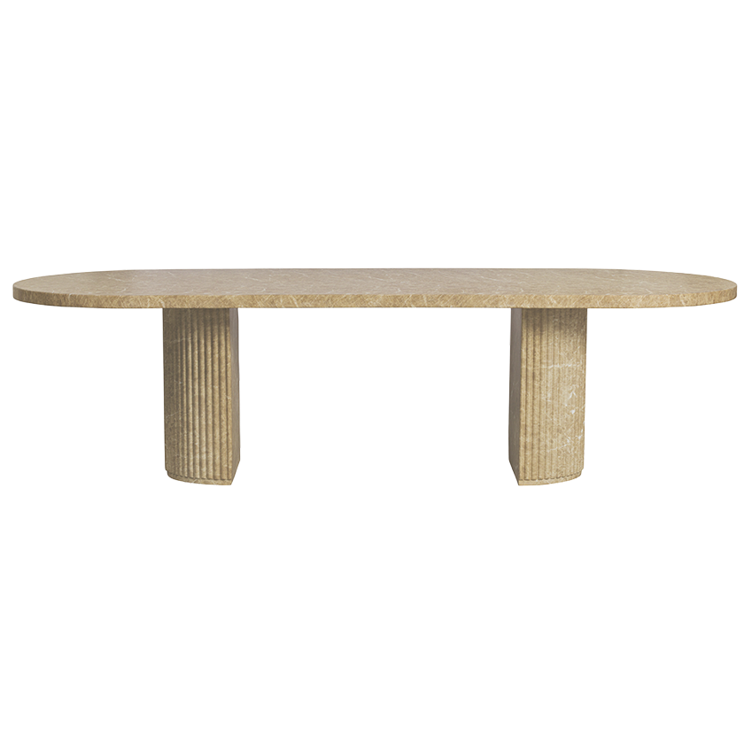 Bloom Dining Table Gold Marble