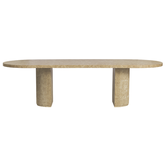 Bloom Dining Table Gold Marble