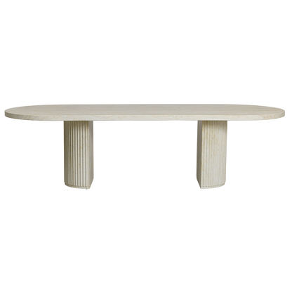 Bloom Dining Table Travertine
