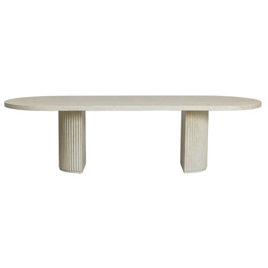 Bloom Dining Table Travertine