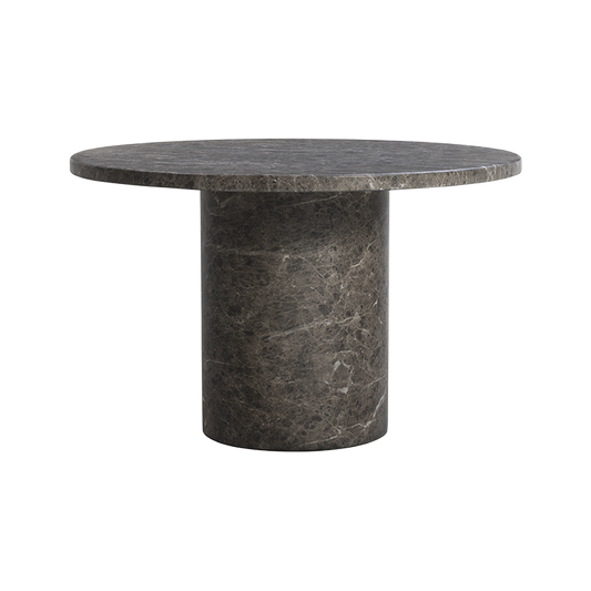 Bloom Round Dining Table Brown Marble