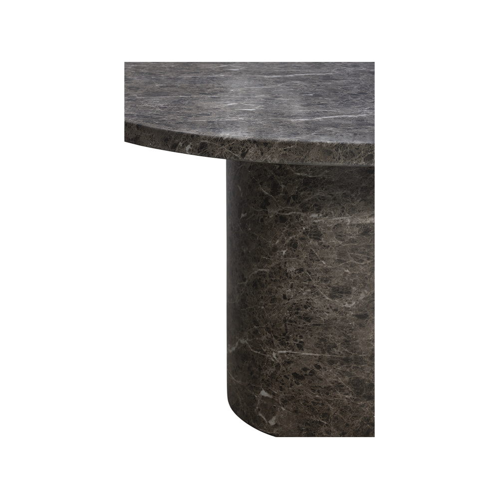 Bloom Round Dining Table Brown Marble