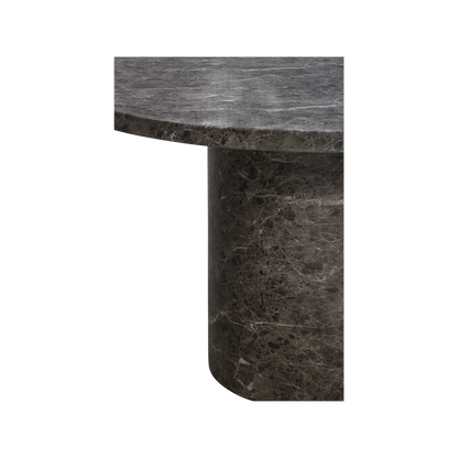 Bloom Round Dining Table Brown Marble