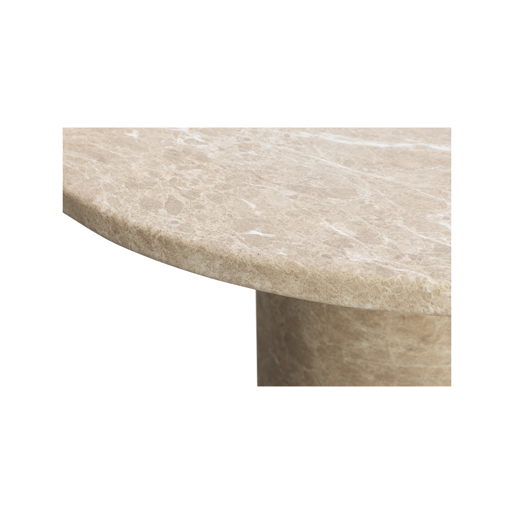 Bloom Round Dining Table Gold Marble