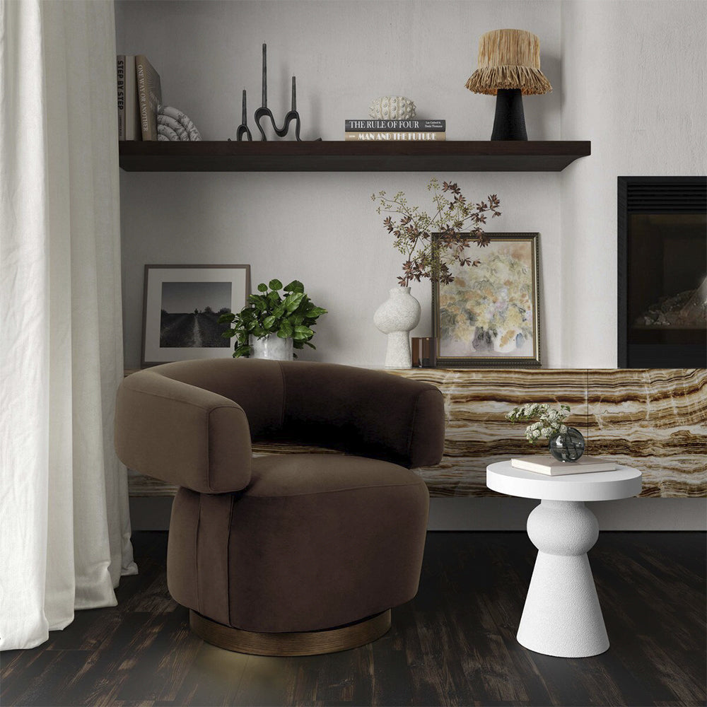 Bruna Lounge Chair Brown