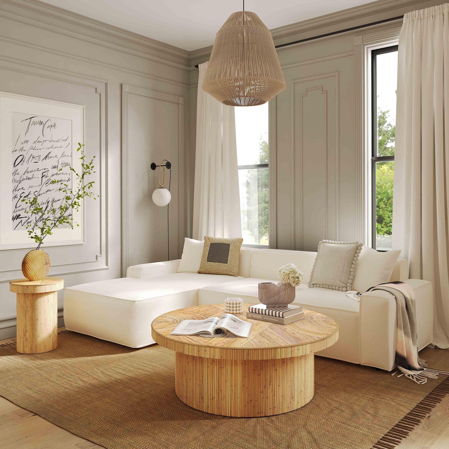 Mellow Natural Ceiling Lamp