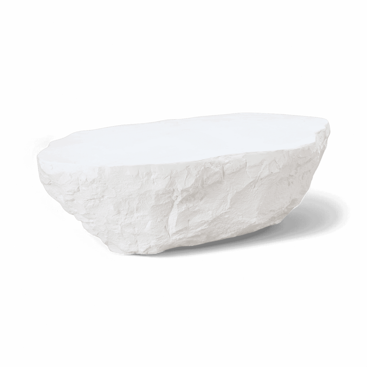Lush White Microciment Coffee Table