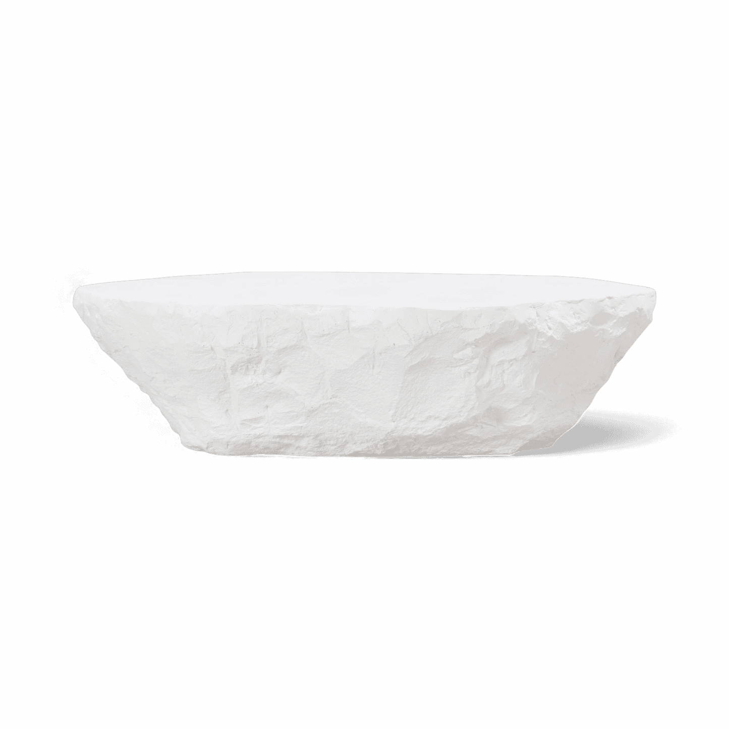 Lush White Microciment Coffee Table