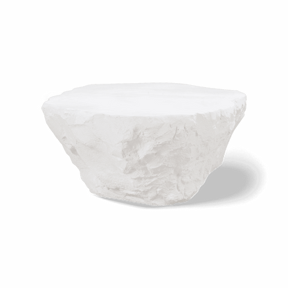 Lush White Microciment Coffee Table