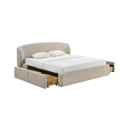 Capri King Bed Cream