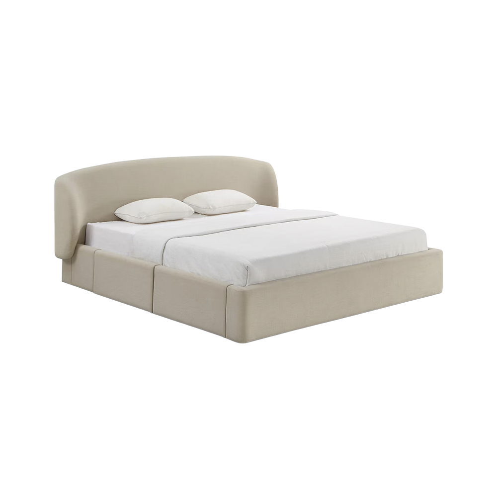 Capri Queen Bed Cream