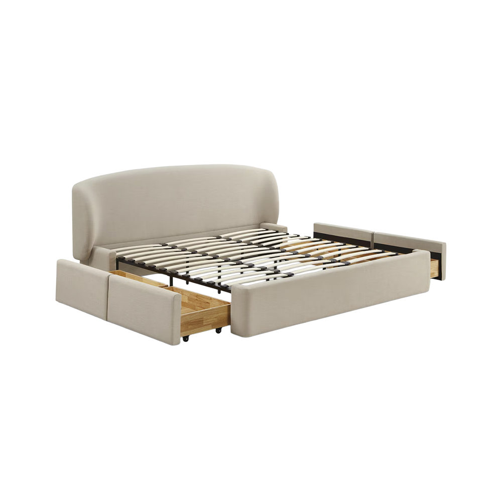 Capri Queen Bed Cream