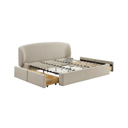 Capri Queen Bed Cream
