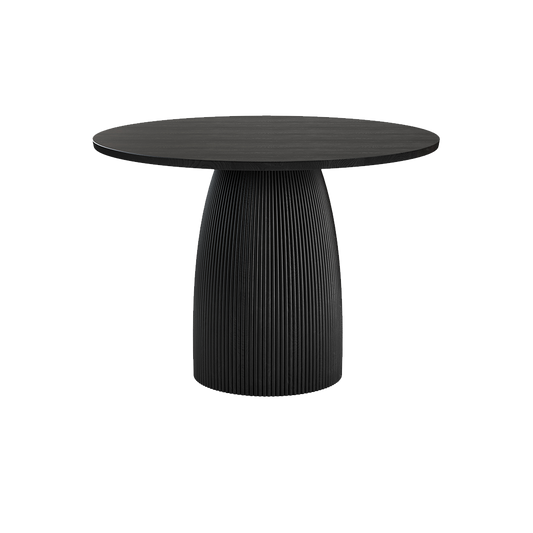 Oxford Round XS Dining Table Black Wood