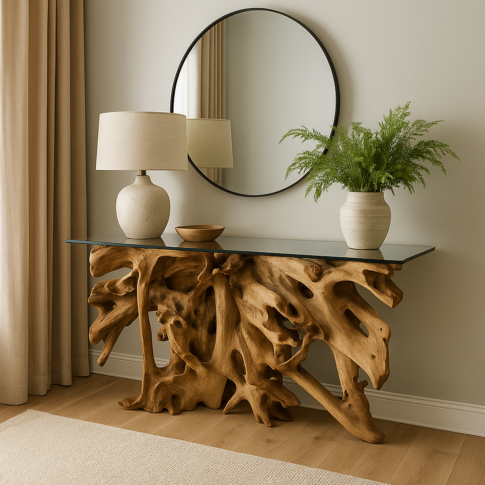 Center Root Console Table - 58x17, 2 Cartons