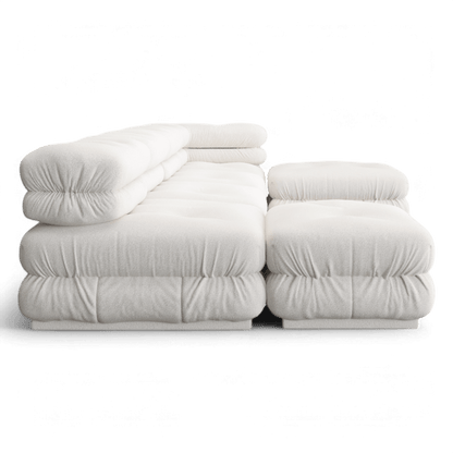 Cloud Sectional Sofa White Boucle | Modani x The Kooples Limited Edition