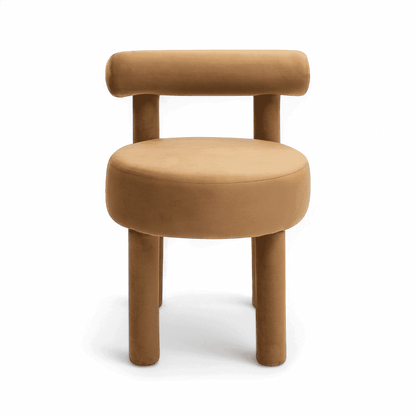 Arch Camel Velvet Dining Chair